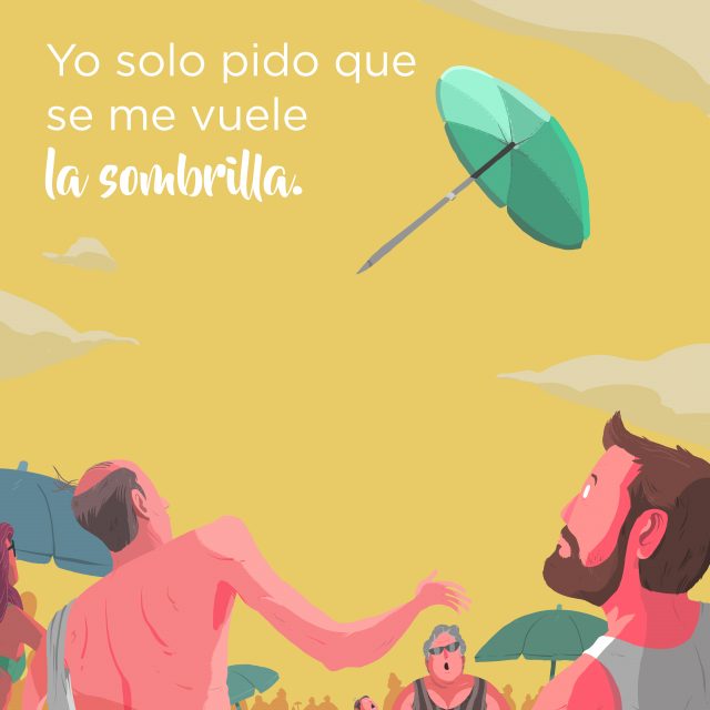 6 que se vuele la sombrilla